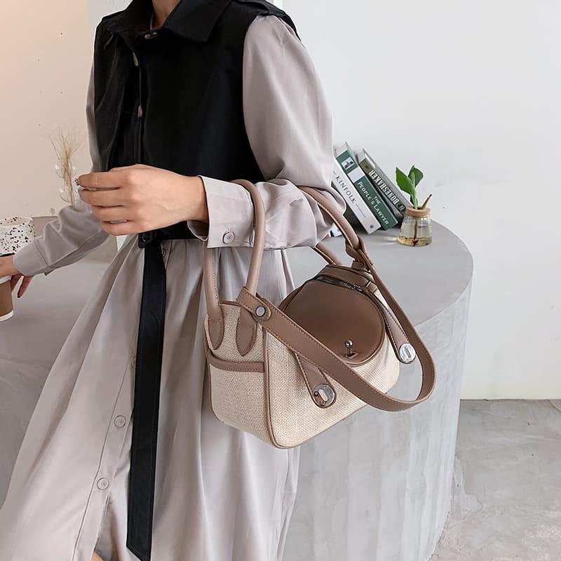 Sac à main Dounie-Beige- - Belishop