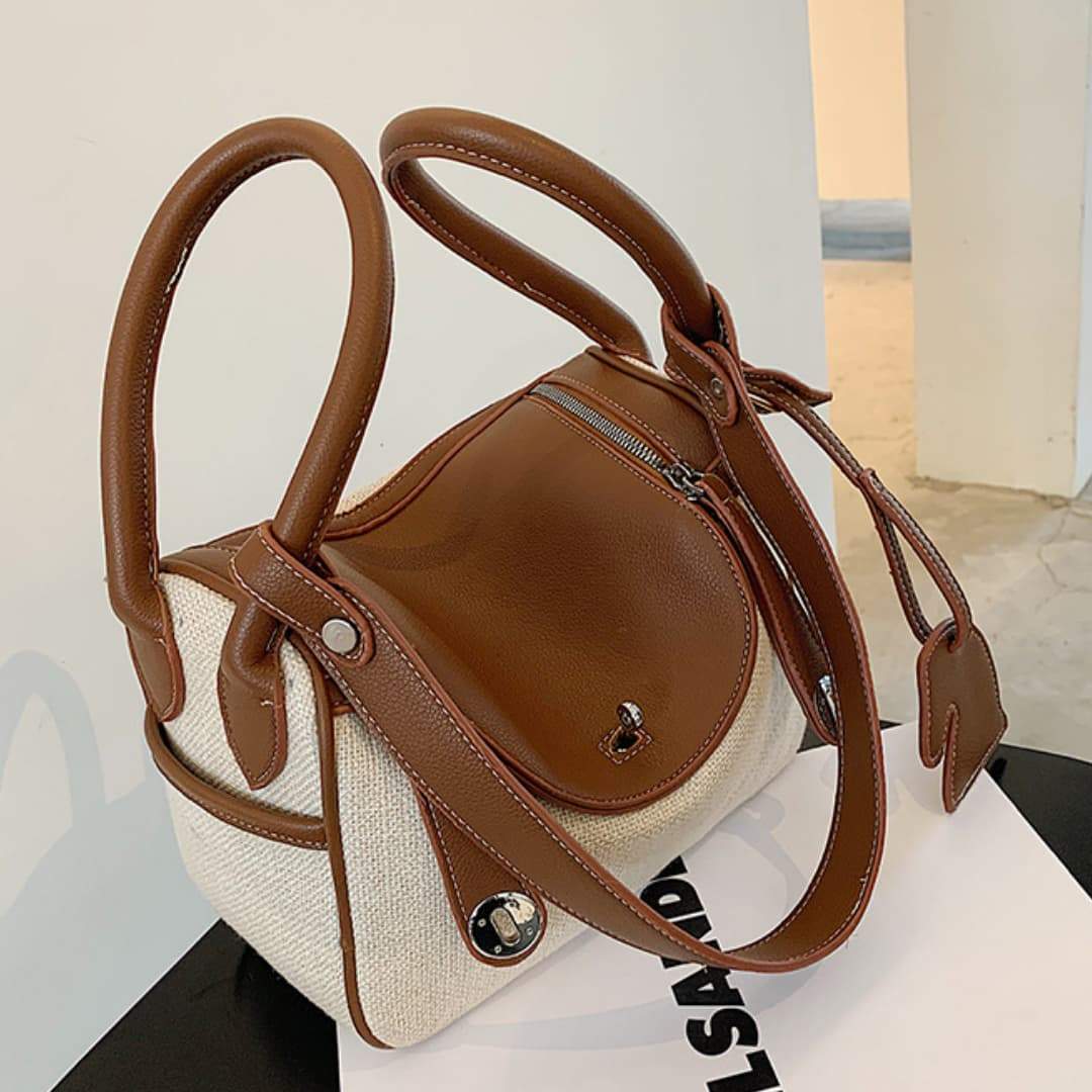 Sac à main Dounie-Marron- - Belishop