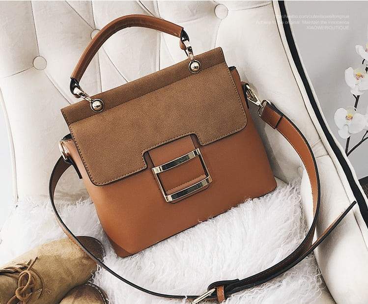 Sac à main "L'écolier"-Marron Foncé- - Belishop