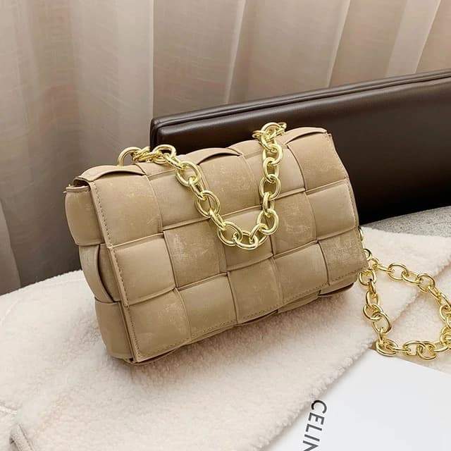 Sac à main Lucie-Beige-Velours- - Belishop
