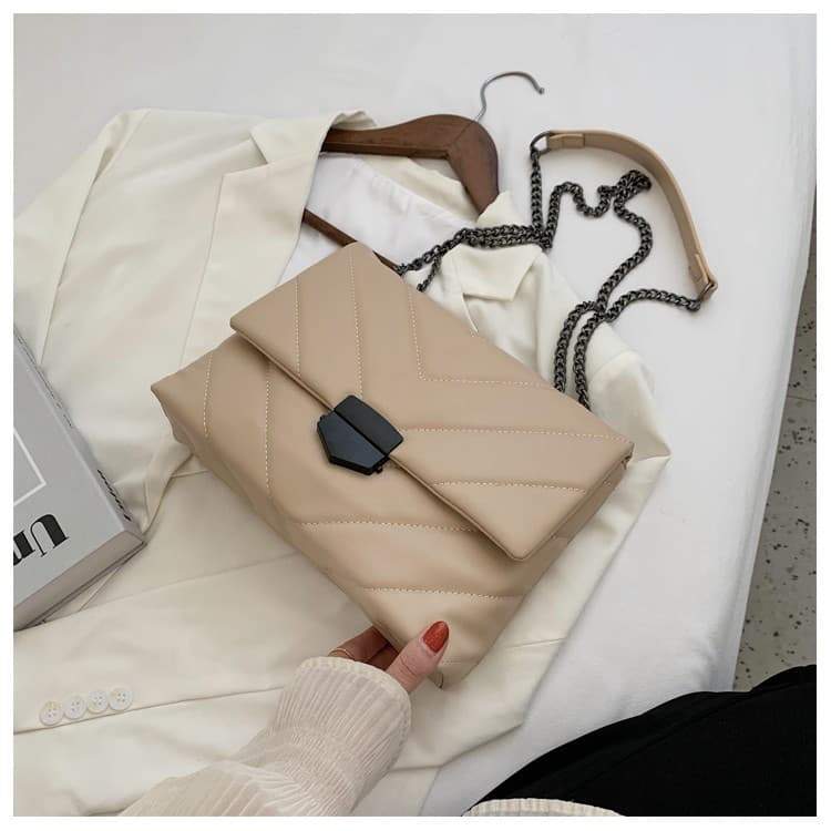Sac matelassé Elsa-Beige- - Belishop