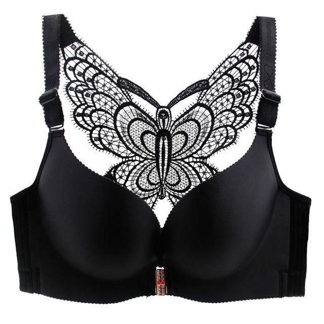Soutien-gorge Papillon - Couleurs neutres-Noir-75A- - Belishop