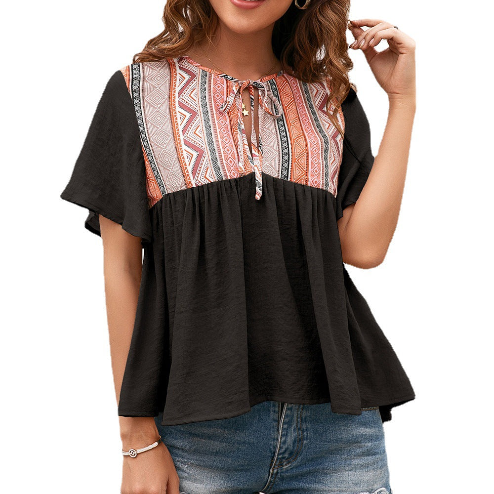 T-shirt hippie noir