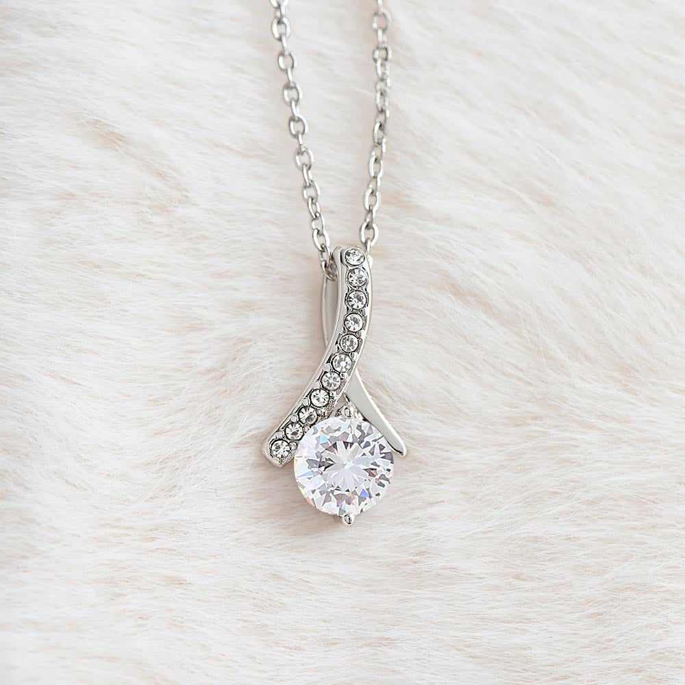 Collier avec coffret rose éternelle - À mon amour