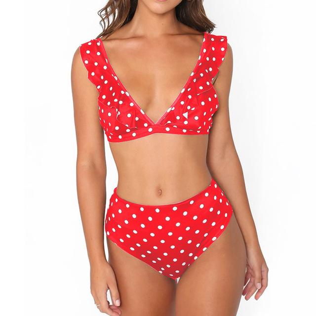 Maillot de bain 2 pièces Wina-Rouge-S- - Belishop