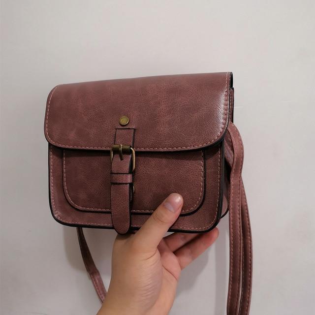 SAC À BANDOULIÈRE-Rose-Mini ( Max longueur < 20 cm )- - Belishop