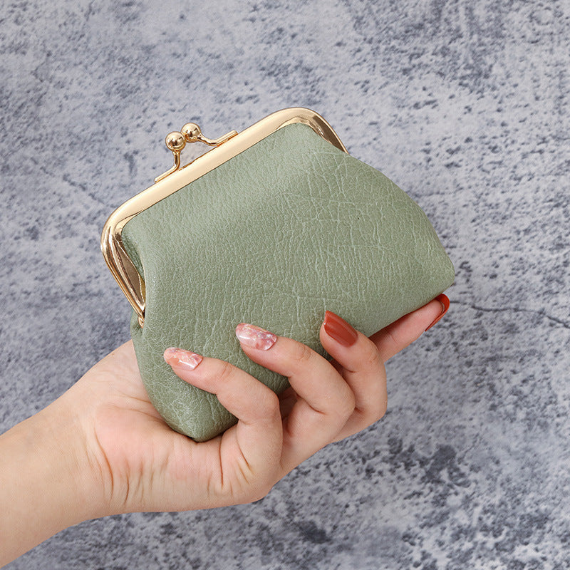 Petit porte-monnaie vintage vert