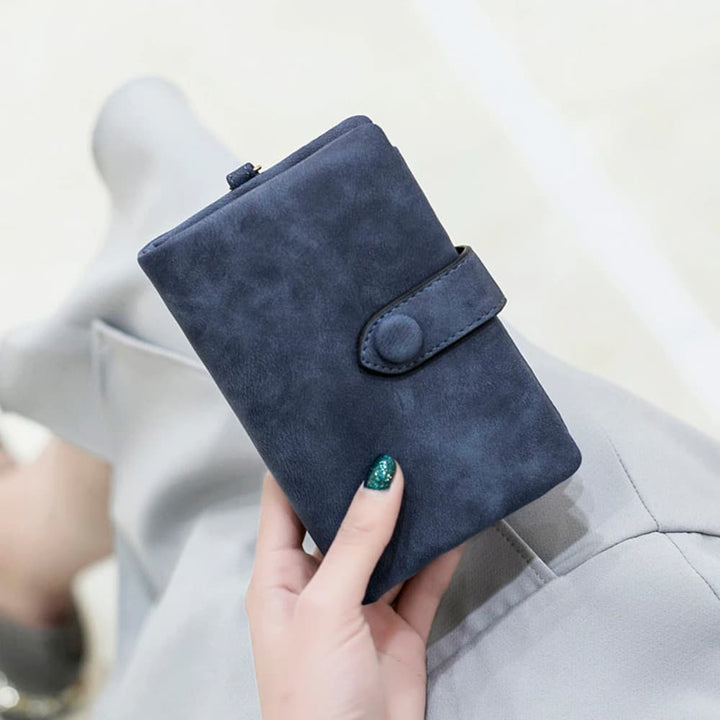 Petit portefeuille femme bleu