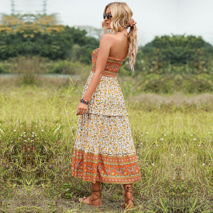 Robe bustier hippie