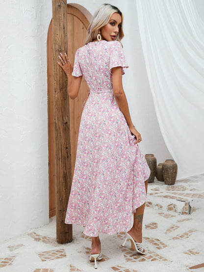 Robe champêtre rose