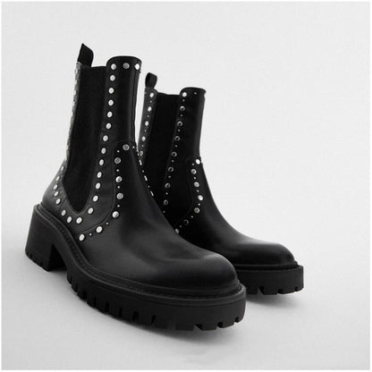 Bottines en cuir Caren- - Belishop