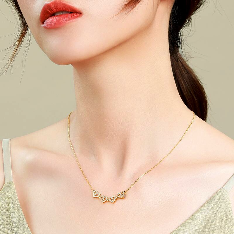 Collier Trèfle à 4 Coeurs- - Belishop