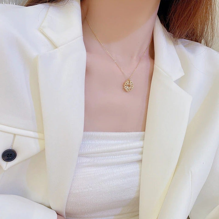 Collier Trèfle à 4 Coeurs- - Belishop