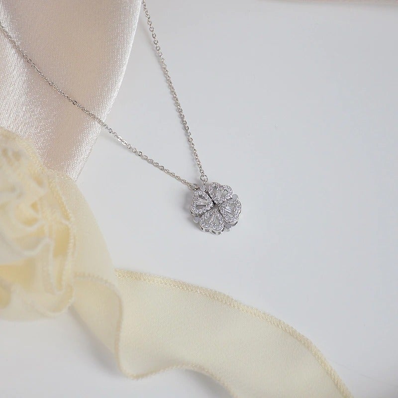 Collier Trèfle à 4 Coeurs-Argent- - Belishop