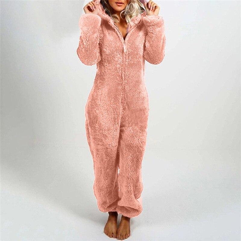Combi-pyjama Pilou pilou ourson-Rose-S- - Belishop