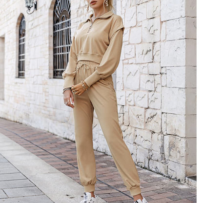 ensemble beige jogging