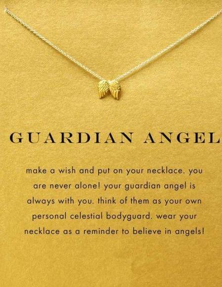 L'Ange Gardien: Collier Porte-Bonheur Or-Ange Gardien Or- - Belishop