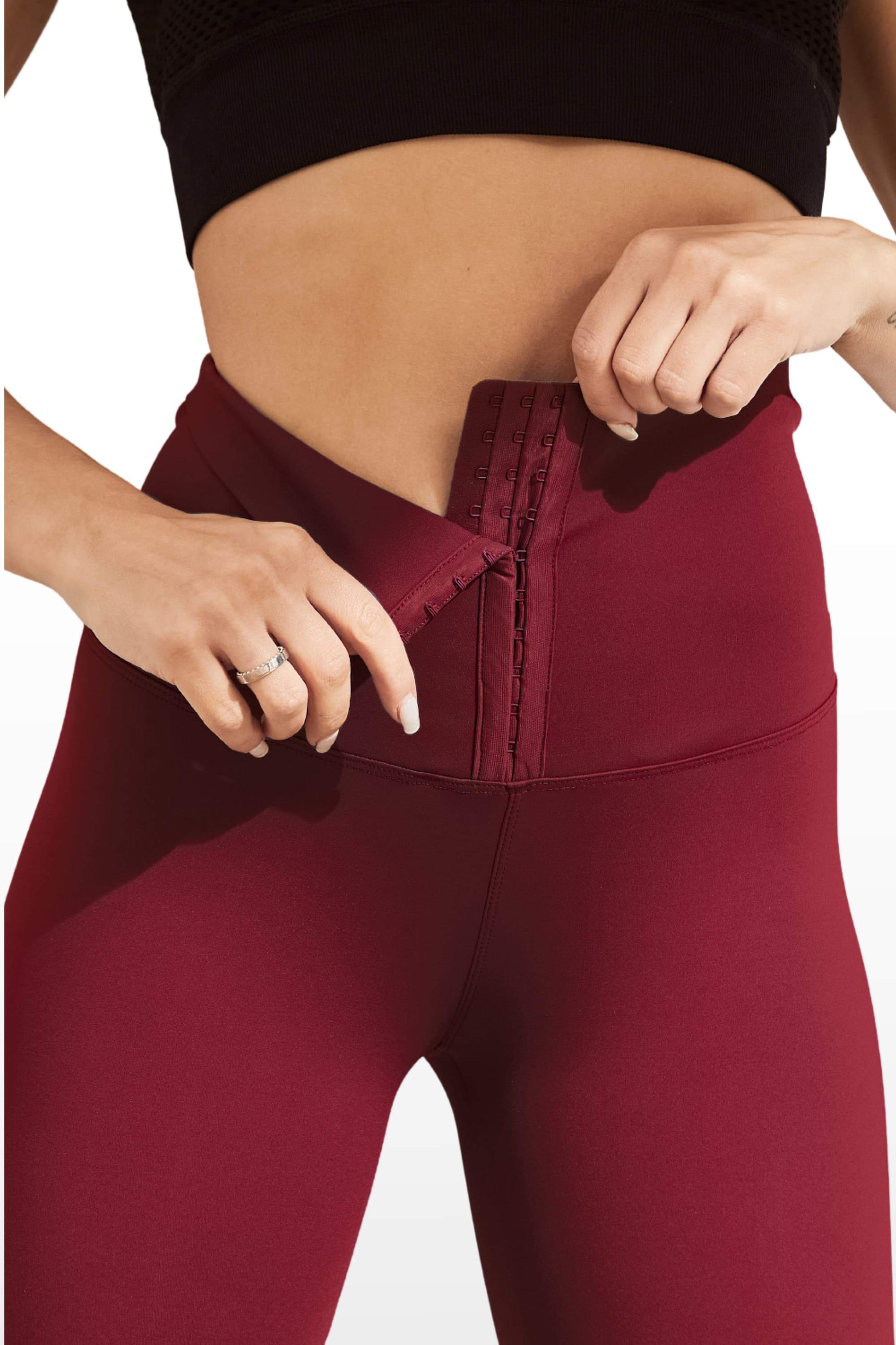 Leggaine - Legging avec gaine intégrée-XS-S-Rouge- - Belishop