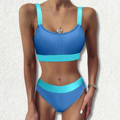 Maillot de bain deux pièces - Ellie-S-Bleu- - Belishop