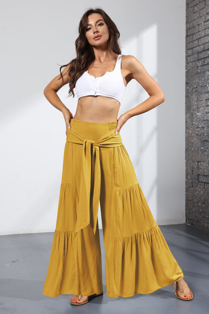 Pantalon jaune hippie bobo