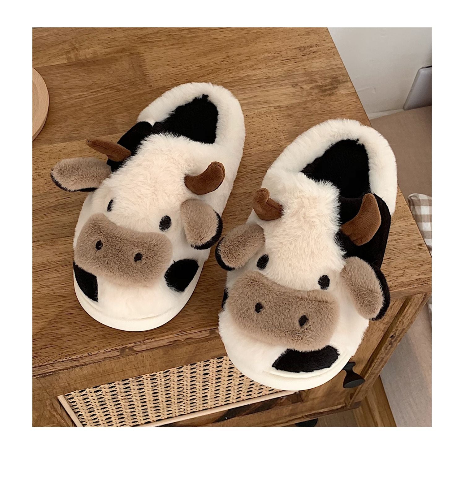 Pantoufles Vaches- - Belishop