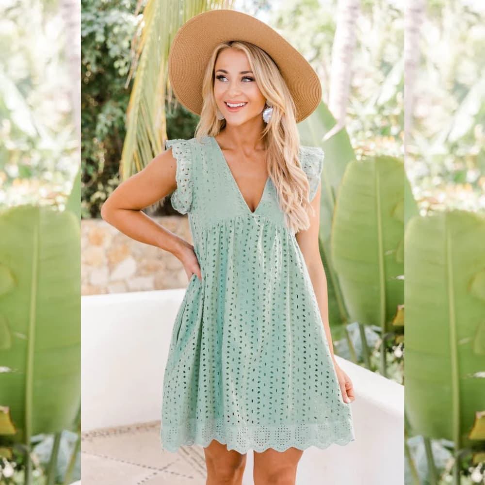 Robe d'été 2 en 1 Sanna-Vert-S- - Belishop