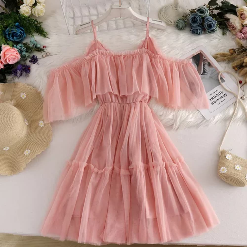 Robe en tulle Maya- - Belishop