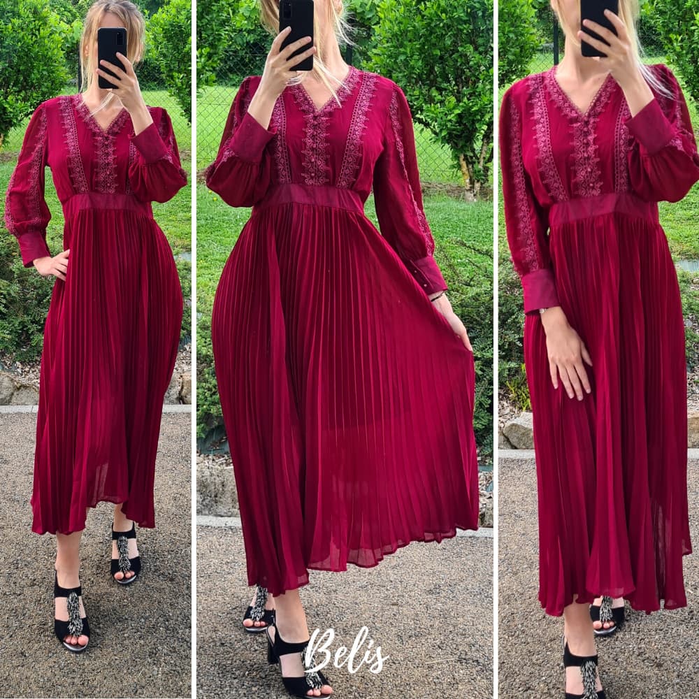 Robe longue Noélia- - Belishop