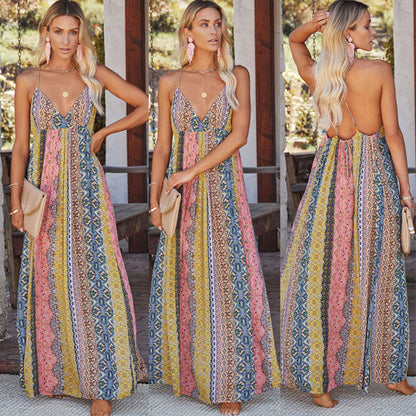 Robe bohême colorée 