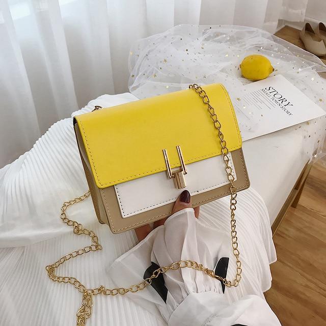 SAC À BANDOULIÈRE ARIELLE-Jaune- - Belishop