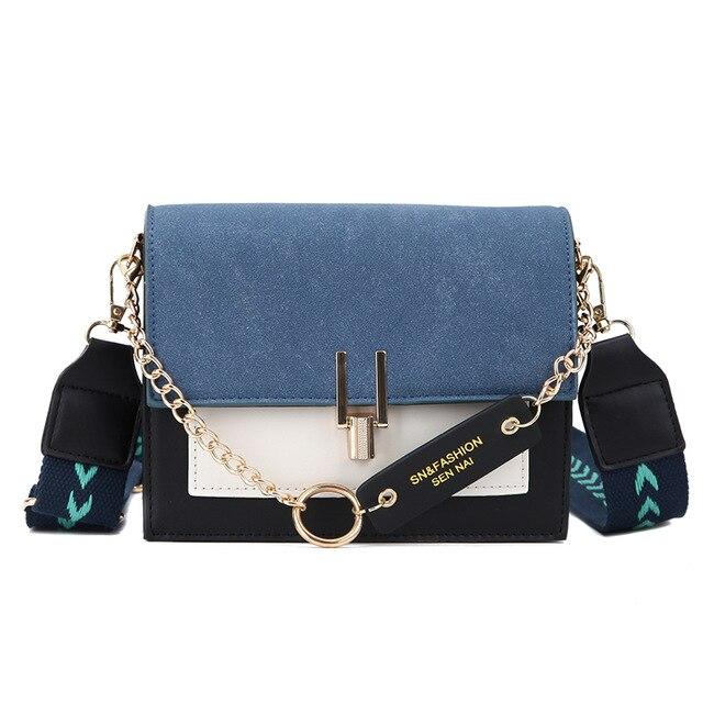SAC À BANDOULIÈRE TIANCAI-Bleu-19cmx14.5cmx7.5cm- - Belishop