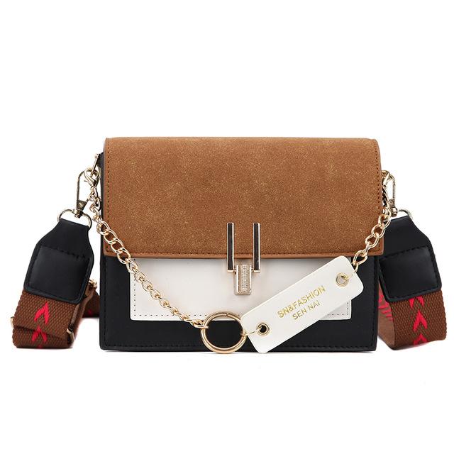 SAC À BANDOULIÈRE TIANCAI-Marron-19cmx14.5cmx7.5cm- - Belishop