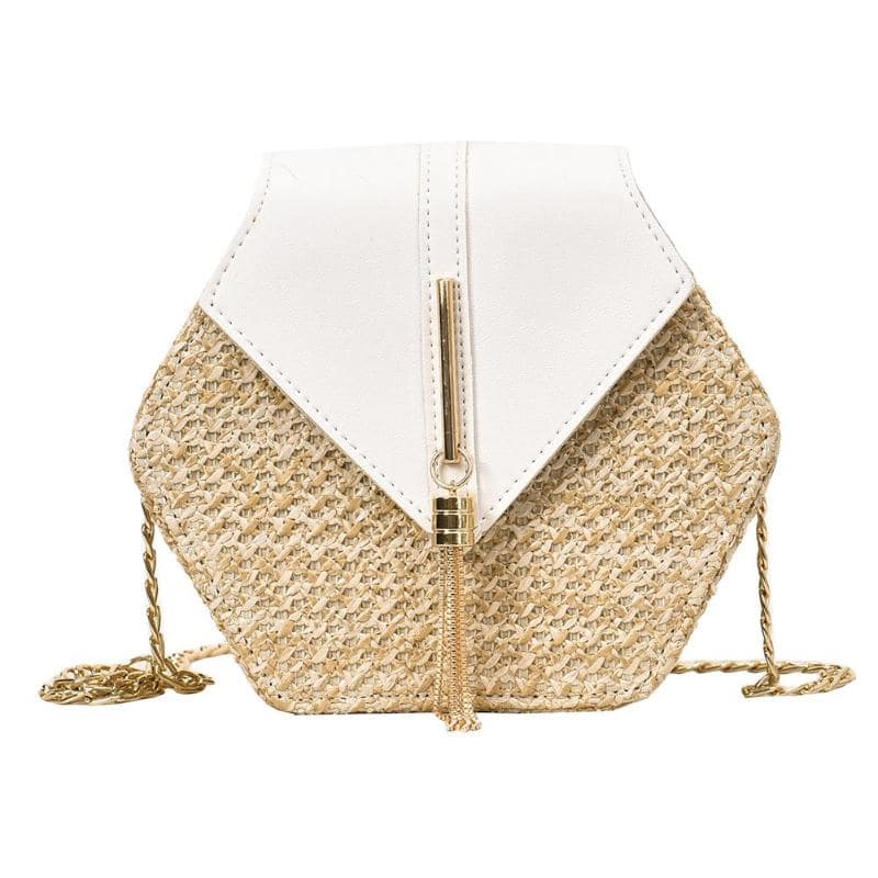 Sac à Bandoulière Hexaly-Blanc- - Belishop