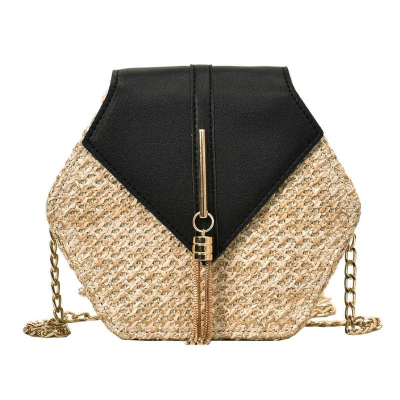 Sac à Bandoulière Hexaly-Noir- - Belishop