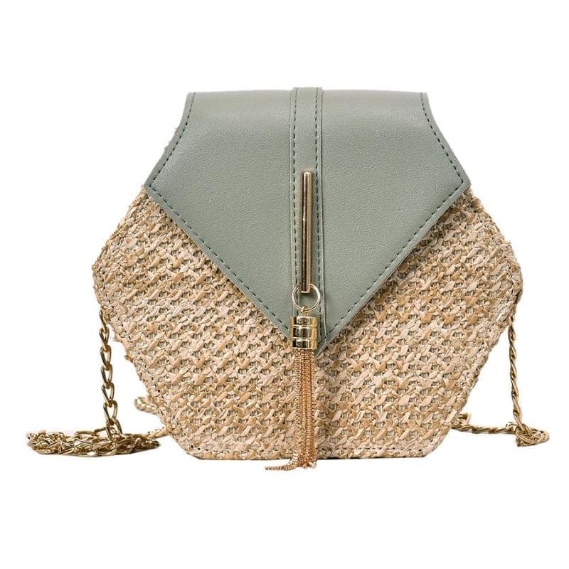 Sac à Bandoulière Hexaly-Vert Amande- - Belishop