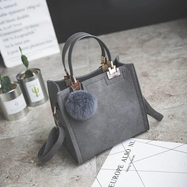 Sac à Main Fluvy-Gris- - Belishop