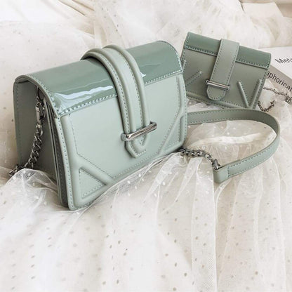 Sac à bandoulière Glaze-Vert-Grand- - Belishop