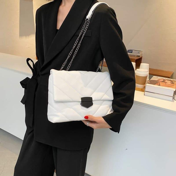 Sac matelassé Elsa-Blanc- - Belishop