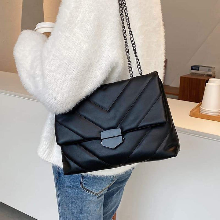 Sac matelassé Elsa-Noir (Bientôt en rupture)- - Belishop