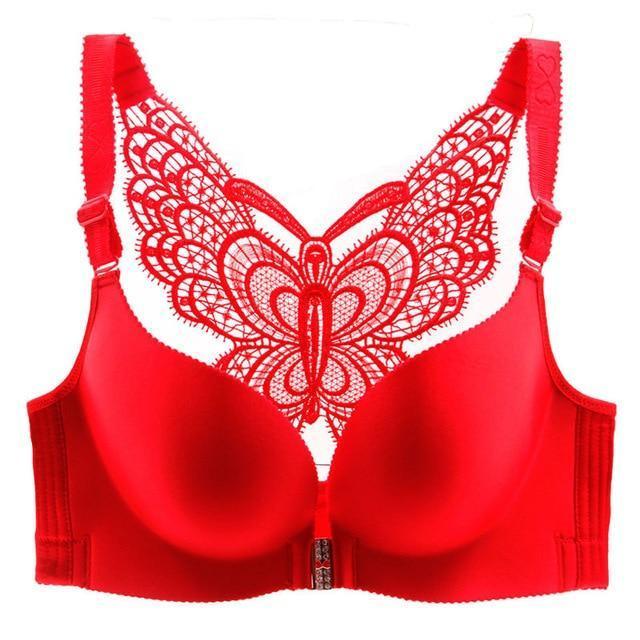 Soutien-gorge Papillon - Colorés-Rouge-75A- - Belishop