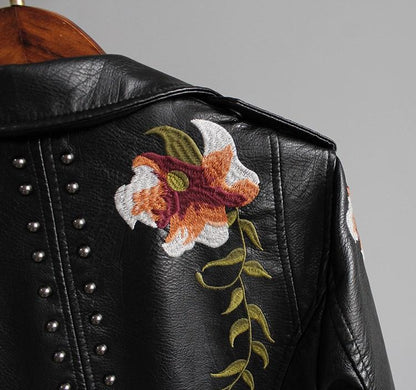 Veste en fleur noir 2