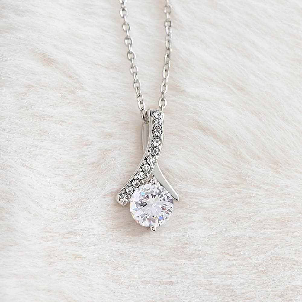 Collier avec coffret rose éternelle - À ma Maman