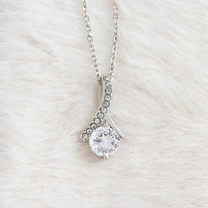 Collier avec coffret rose éternelle - À ma Maman