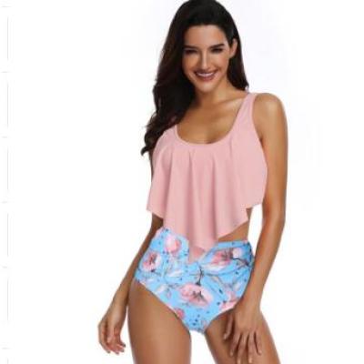 Maillot de bain deux pièces Pinky taille haute