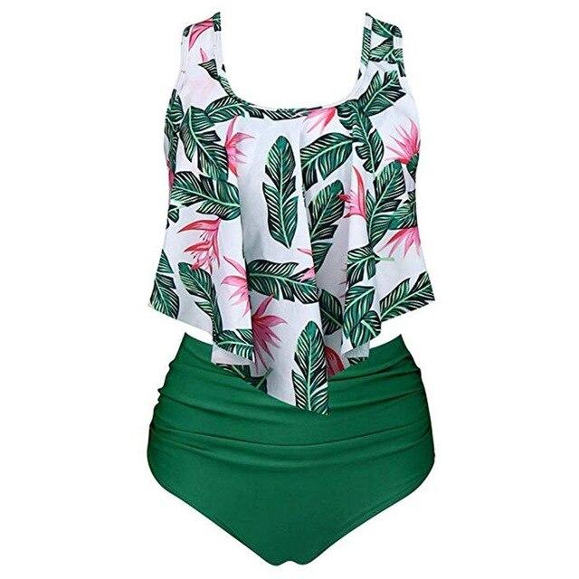 Maillot de bain 2 pièces Tropical Nature vert