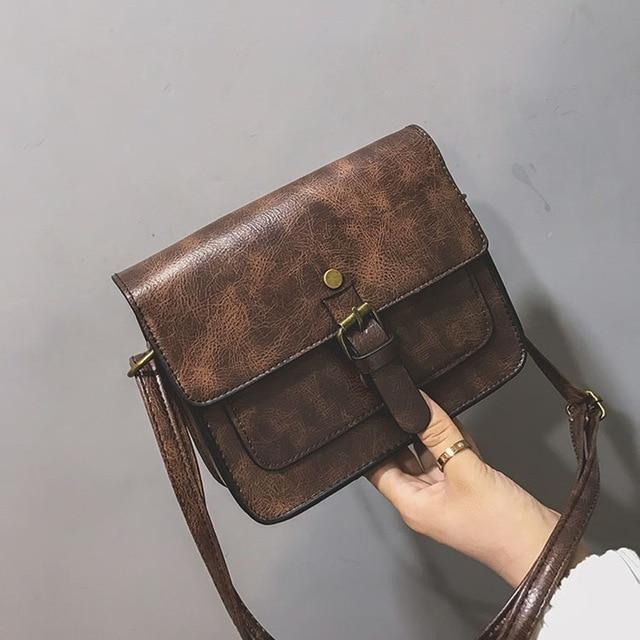 SAC À BANDOULIÈRE-Marron-Mini ( Max longueur < 20 cm )- - Belishop