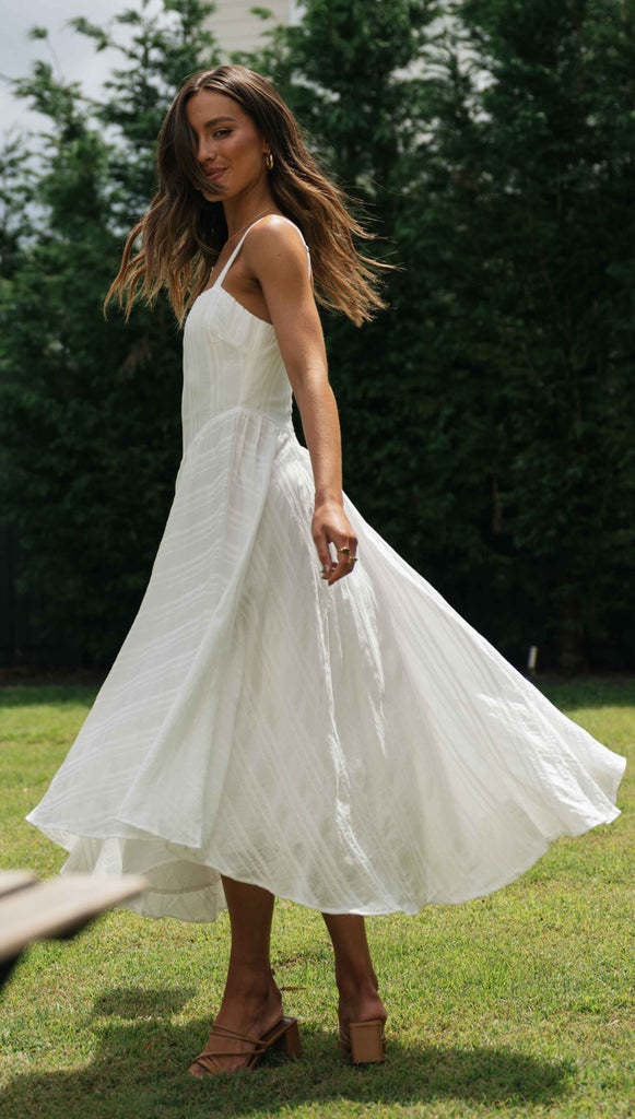 Robe hippie blanche